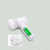 Electric Cleaning Brush — Cordless, 5 Brush Heads