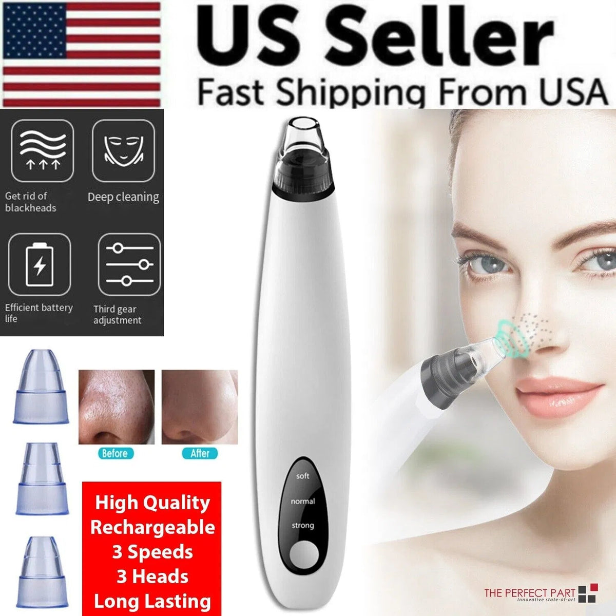 Blackhead Vacuum Remover — Electric Pore Cleanser