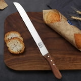 Ravlors 10-Inch Serrated Bread Knife, Rosewood Handle